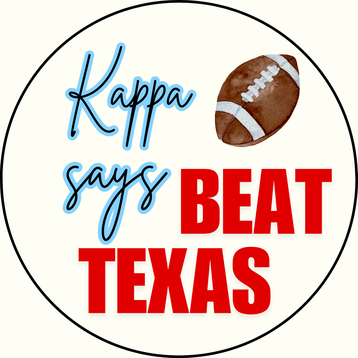 UGA vs. Texas "Beat Texas" Sorority Sticker- 2 Pack