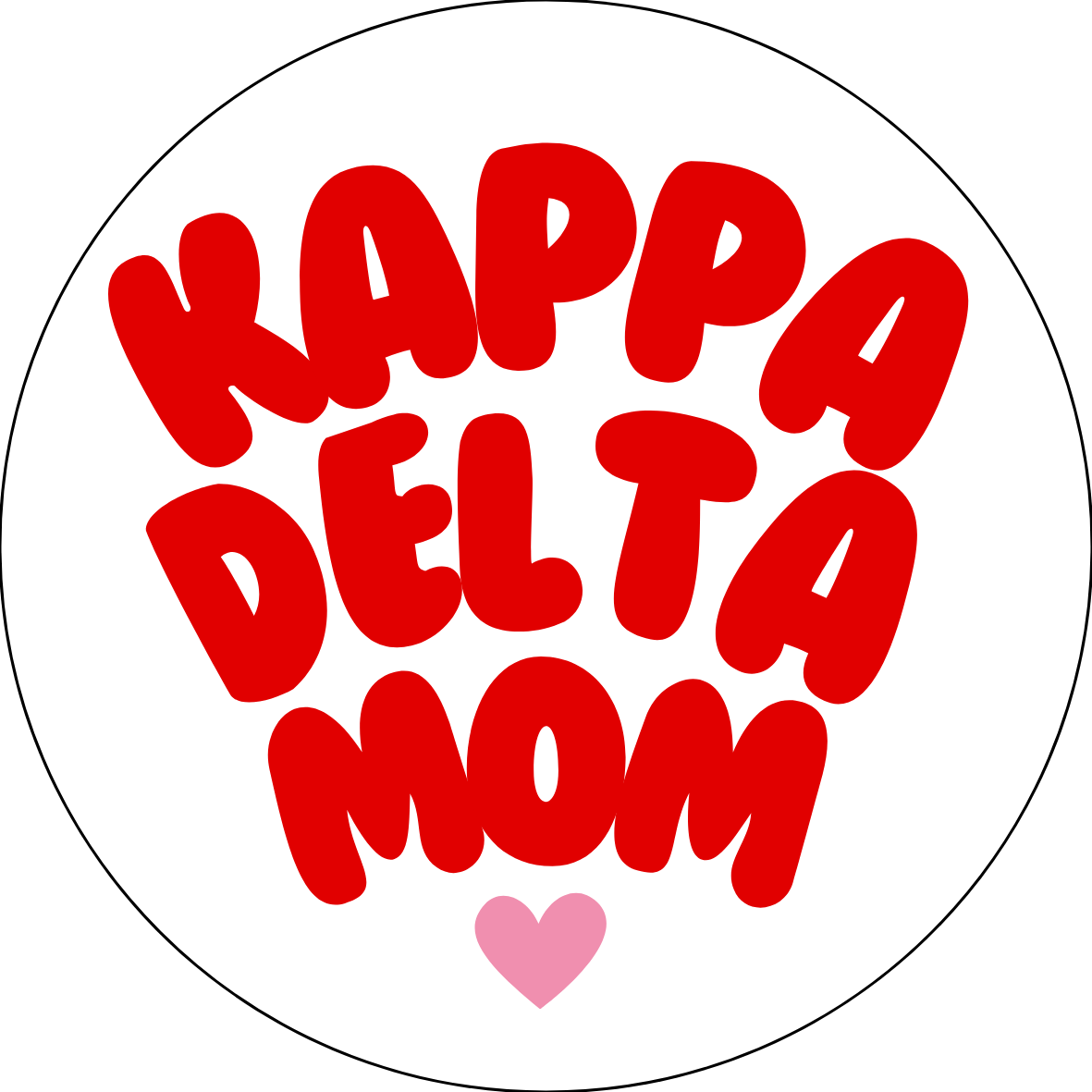 UGA Sorority Mom Bubble Sticker- 2 Pack