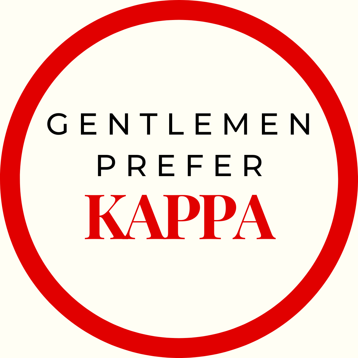 Gentlemen Prefer Block Sorority Button