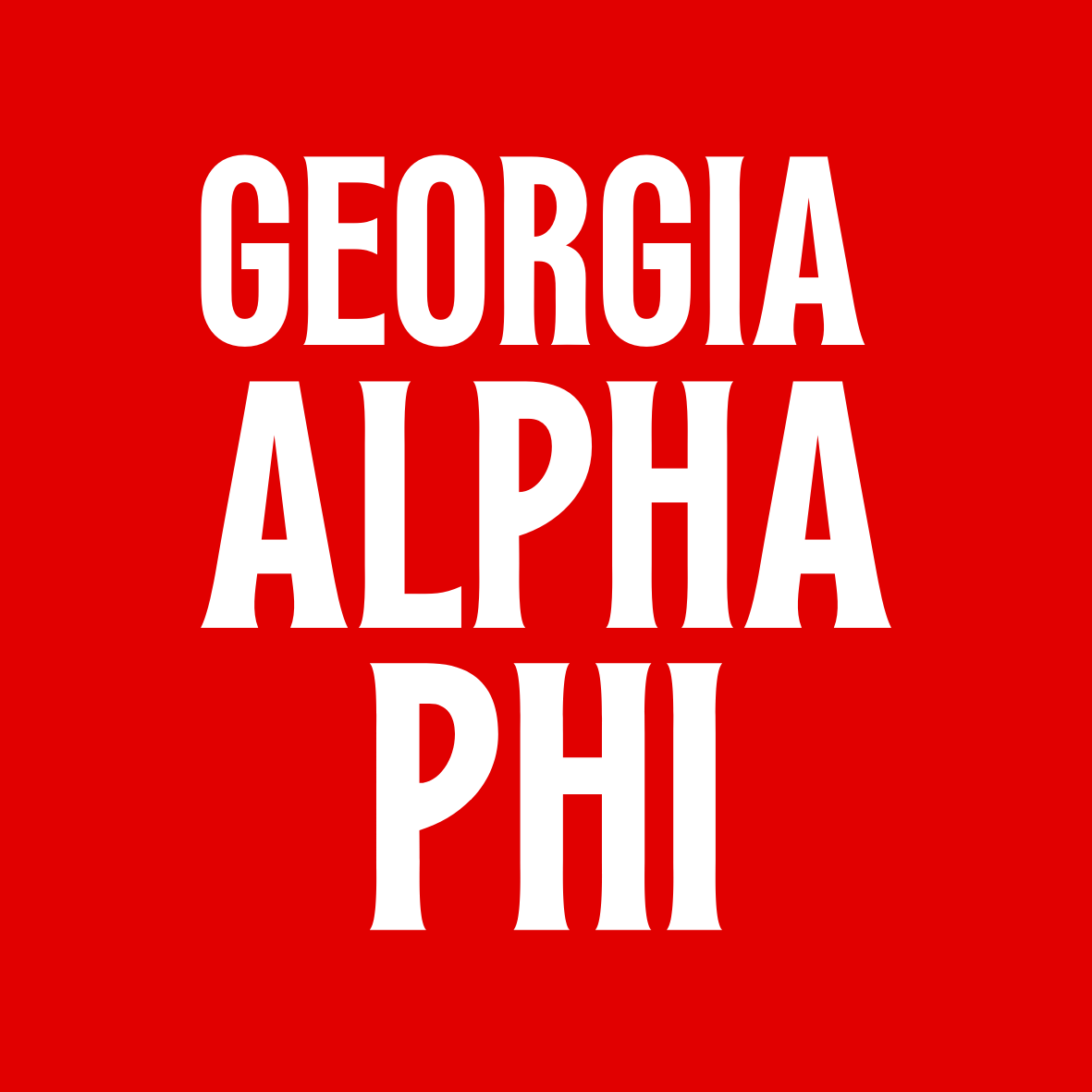 Georgia Sorority Sticker- 2 Pack