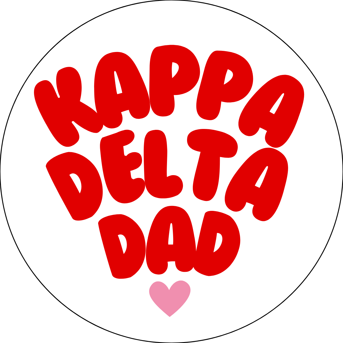 UGA Sorority Dad Bubble Sticker- 2 Pack