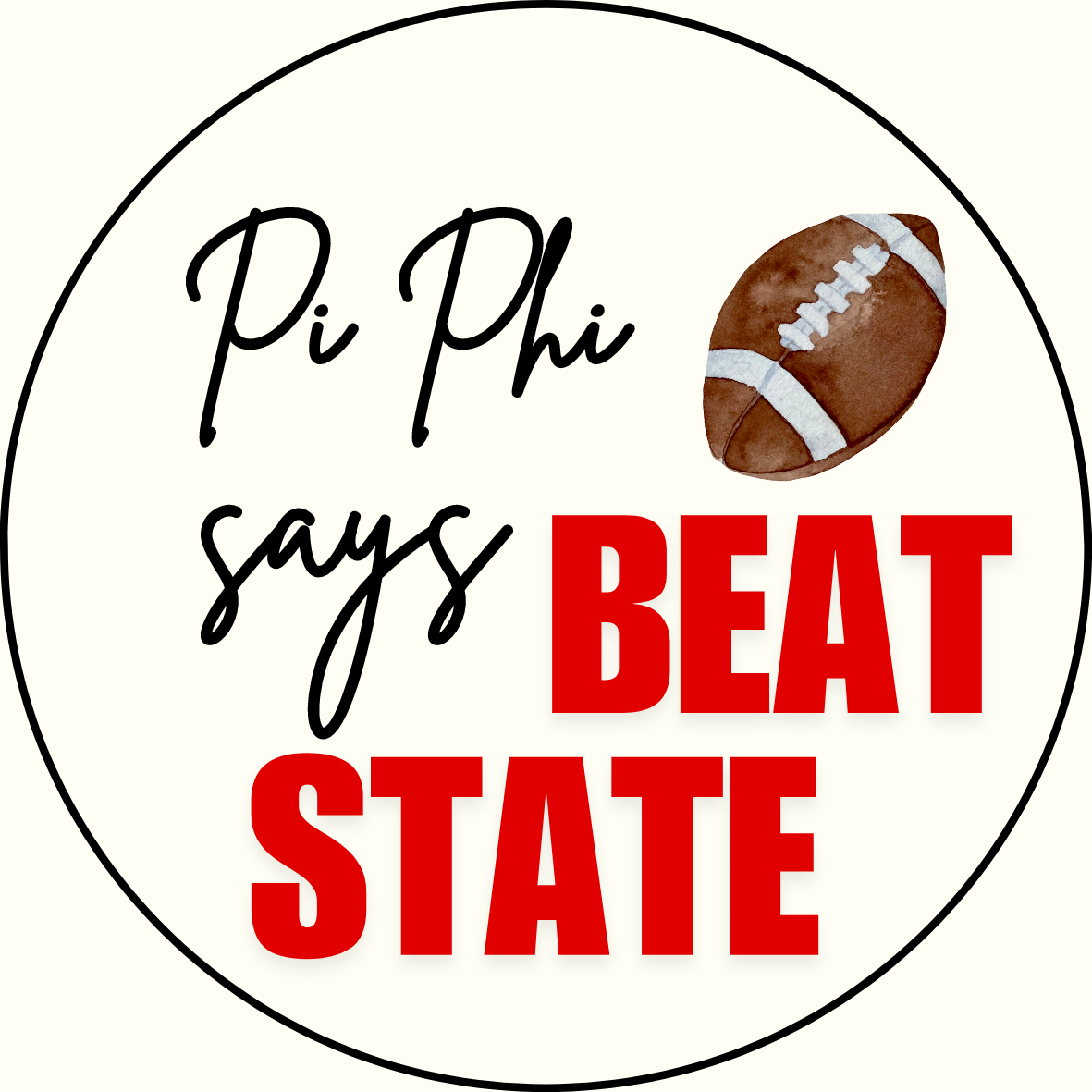 UGA vs. Texas "Beat Texas" Sorority Sticker- 2 Pack