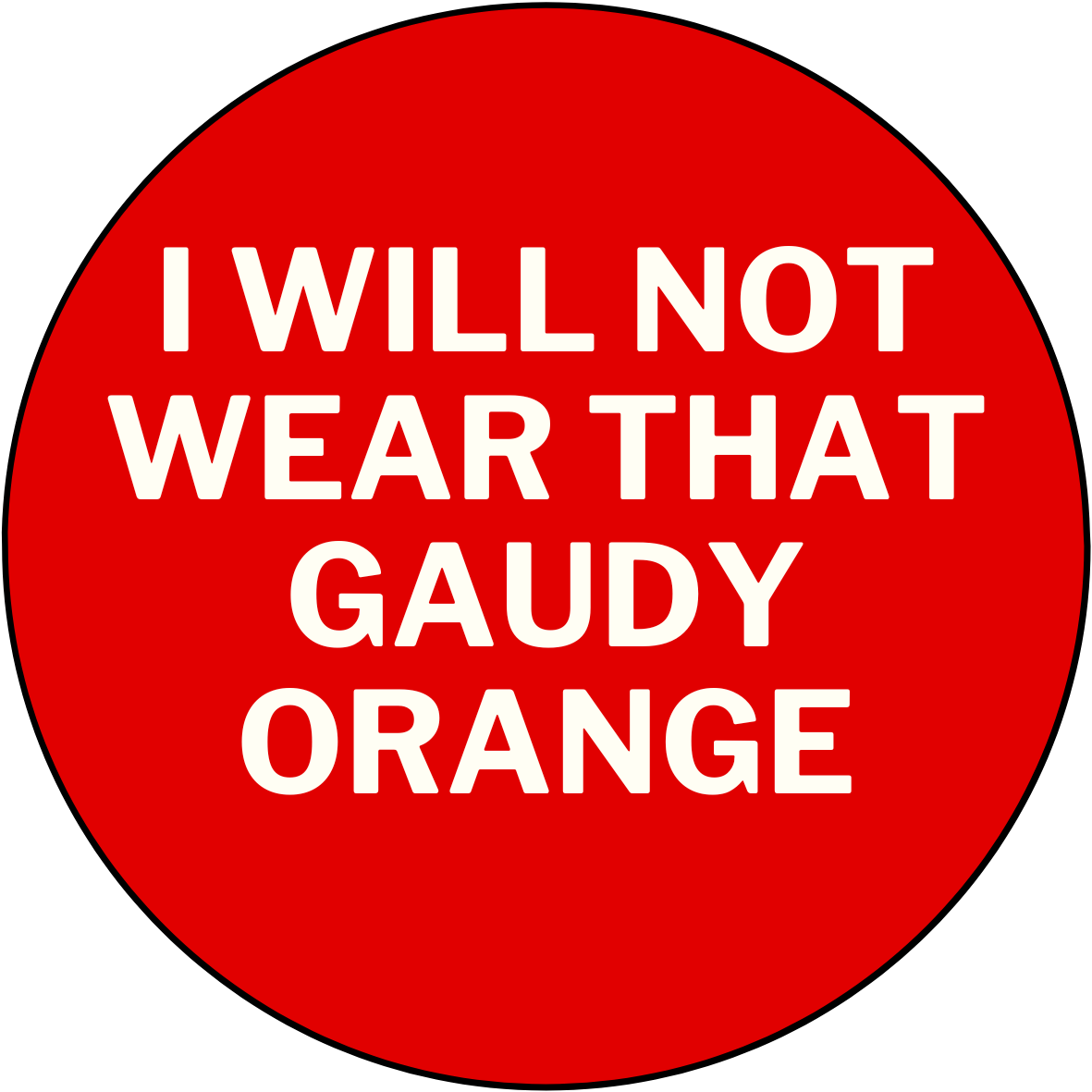 UGA vs. Tennessee "Gaudy Orange" Rivalry Sticker- 2 Pack