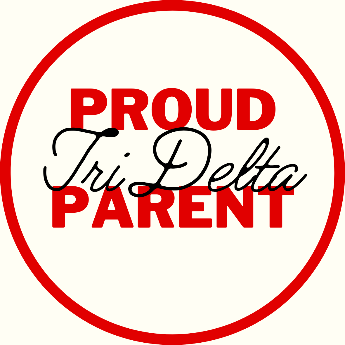 "Proud Parent" Sorority Sticker- 2 Pack
