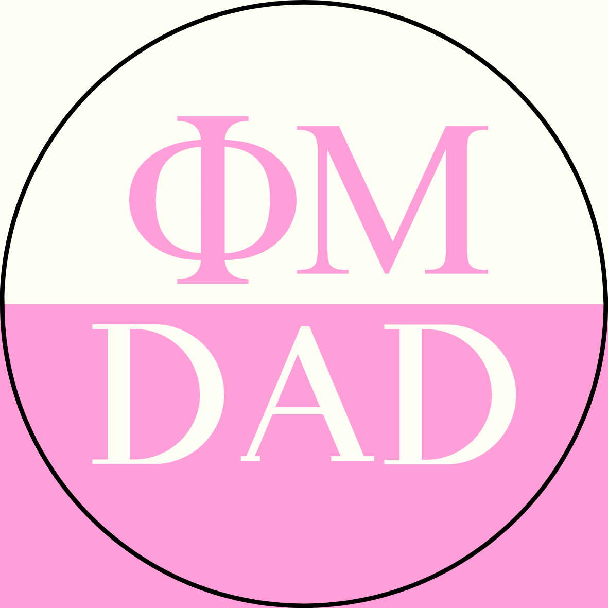Color Block Sorority Dad Sticker- 2 Pack