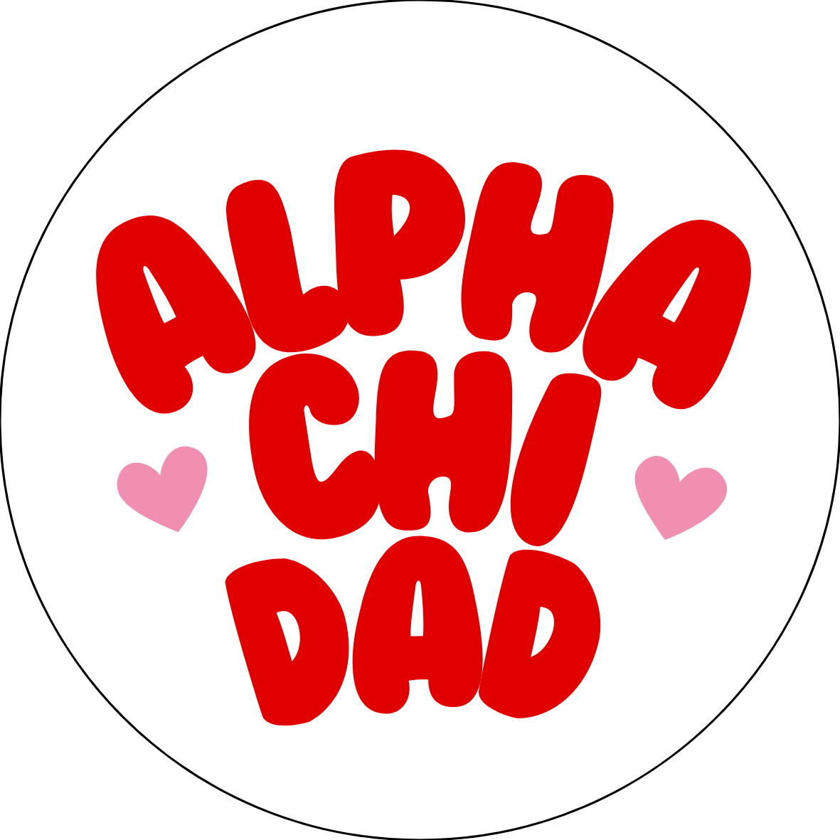 UGA Sorority Dad Bubble Sticker- 2 Pack