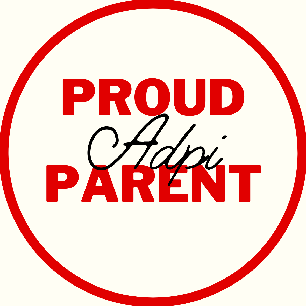 "Proud Parent" Sorority Sticker- 2 Pack