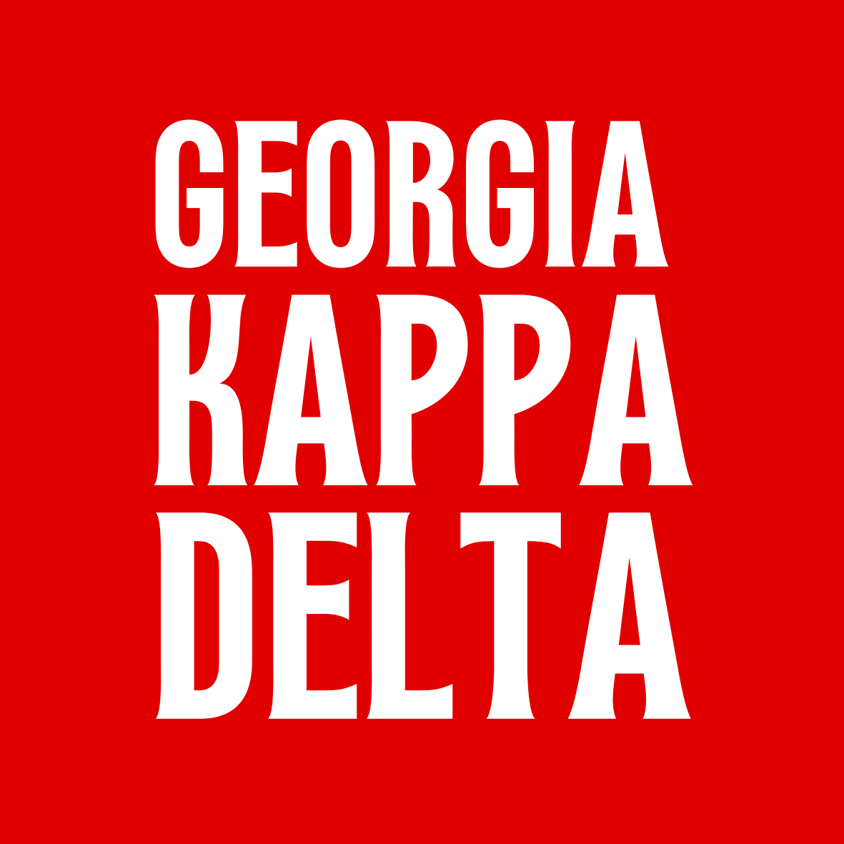Georgia Sorority Sticker- 2 Pack