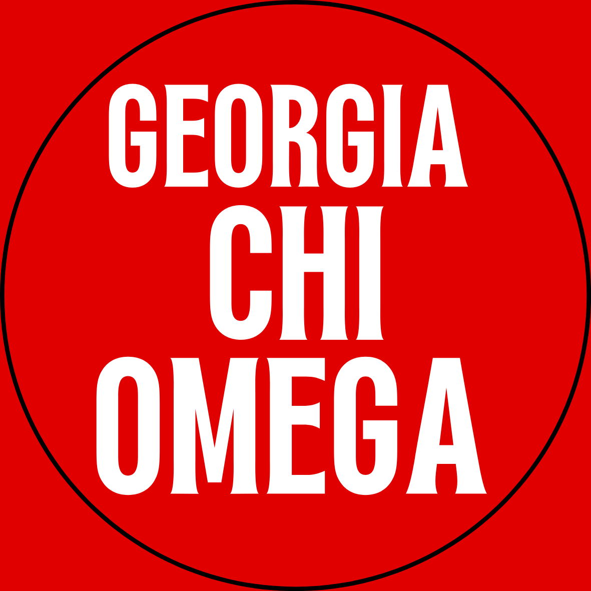 Georgia Sorority Sticker- 2 Pack