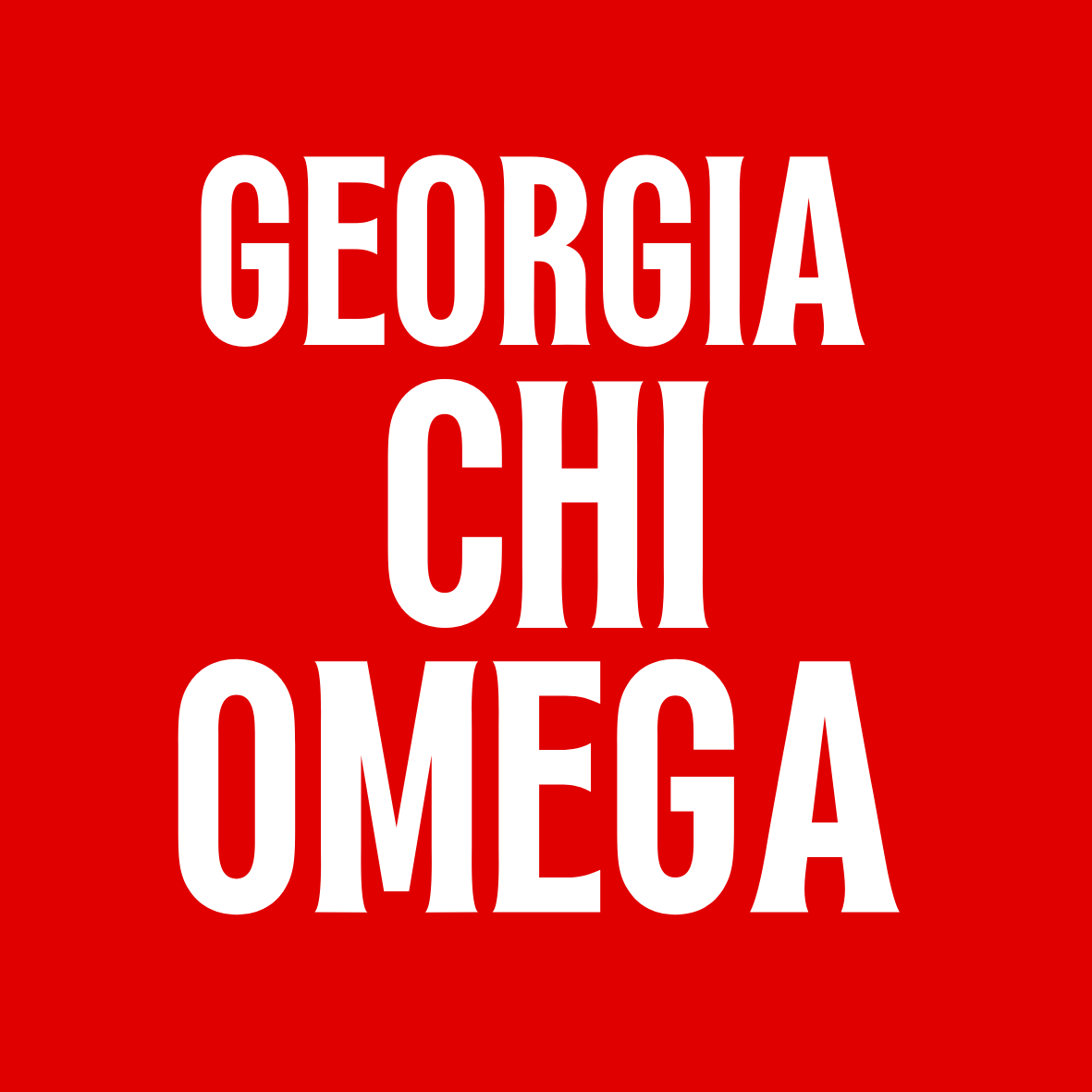 Georgia Sorority Sticker- 2 Pack
