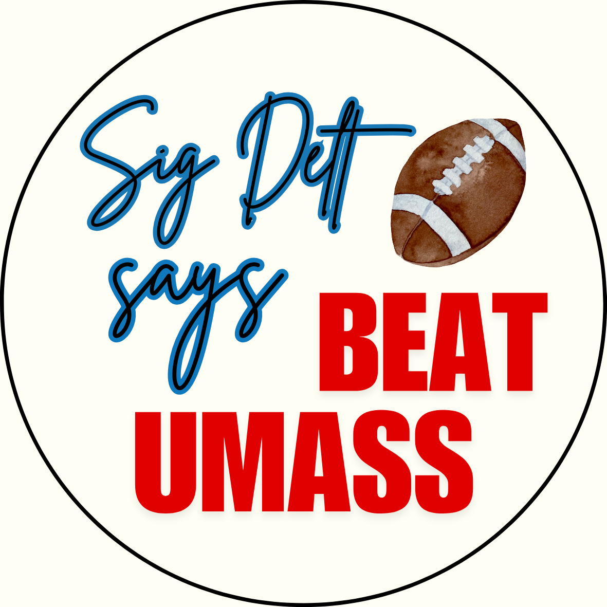 UGA vs. UMass "Beat UMass" Sorority Sticker - 2 Pack