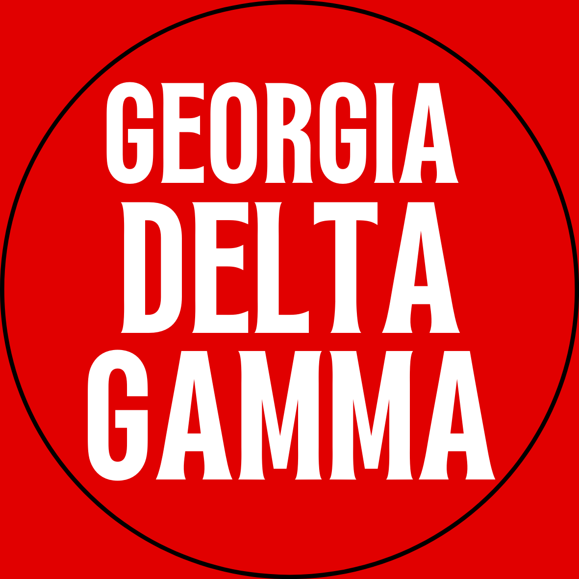 Georgia Sorority Sticker- 2 Pack