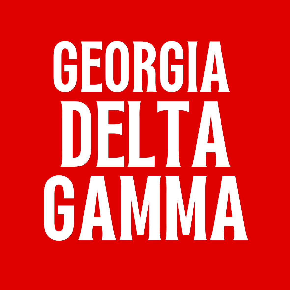 Georgia Sorority Sticker- 2 Pack