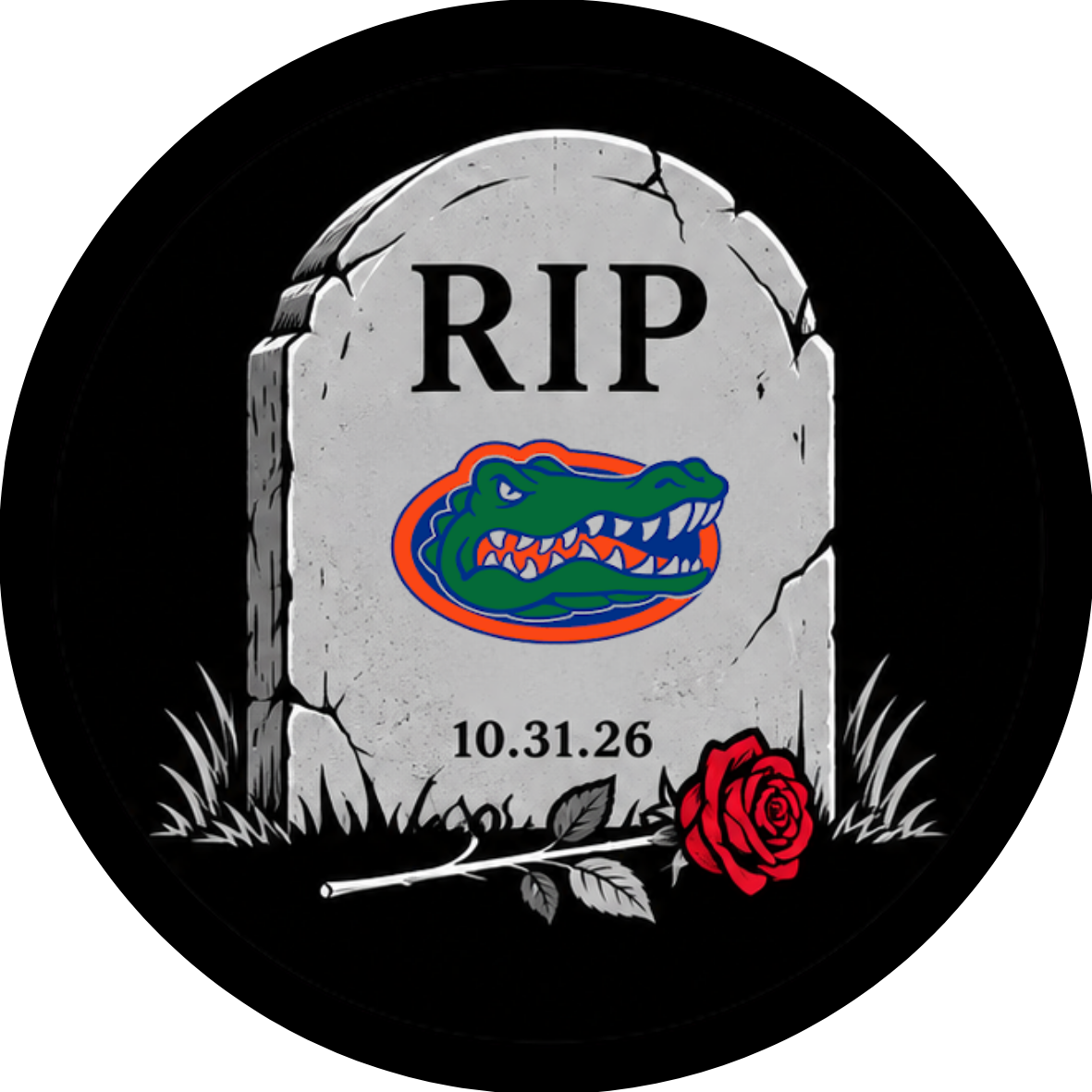 UGA vs. Florida Gravestone Rivalry Button