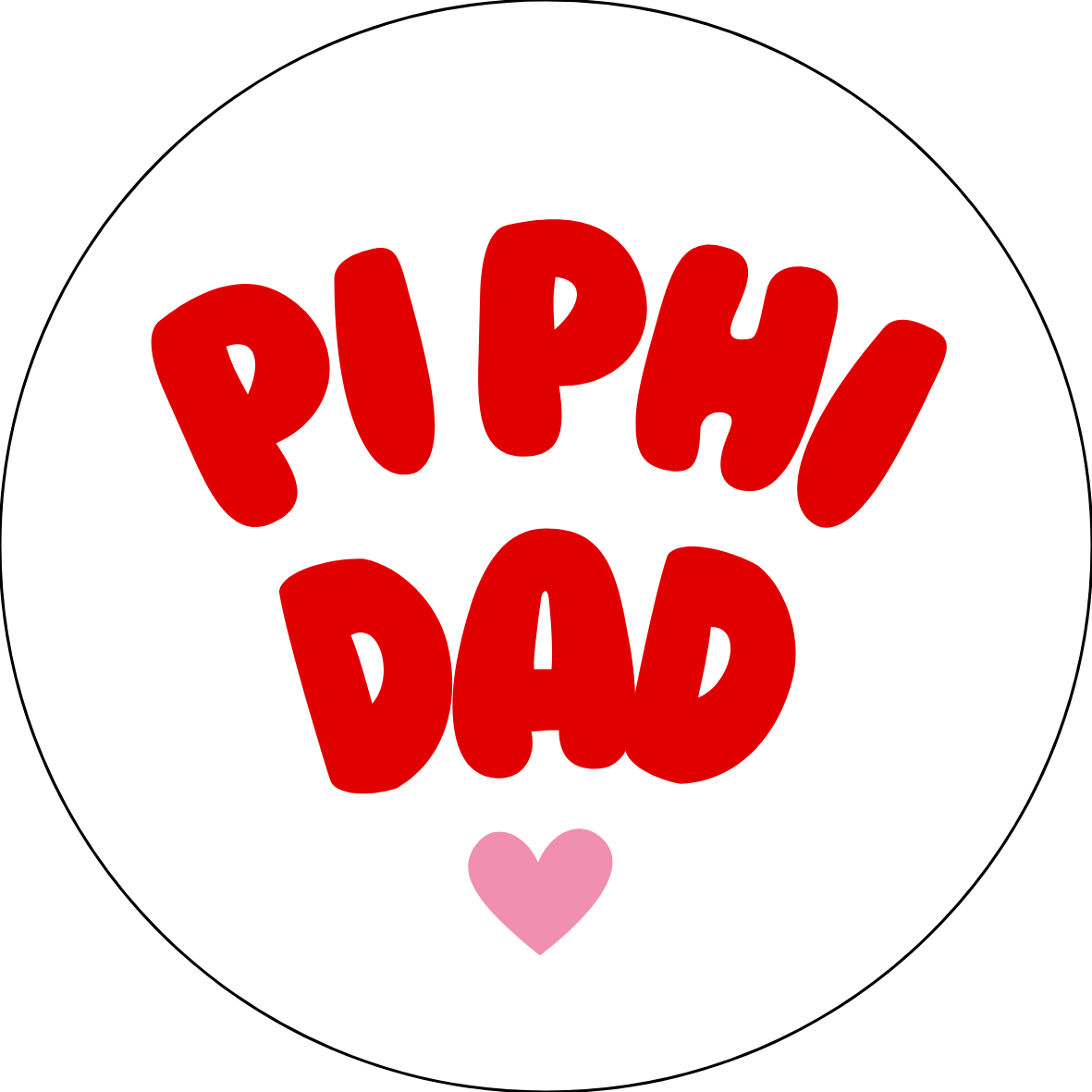 UGA Sorority Dad Bubble Sticker- 2 Pack