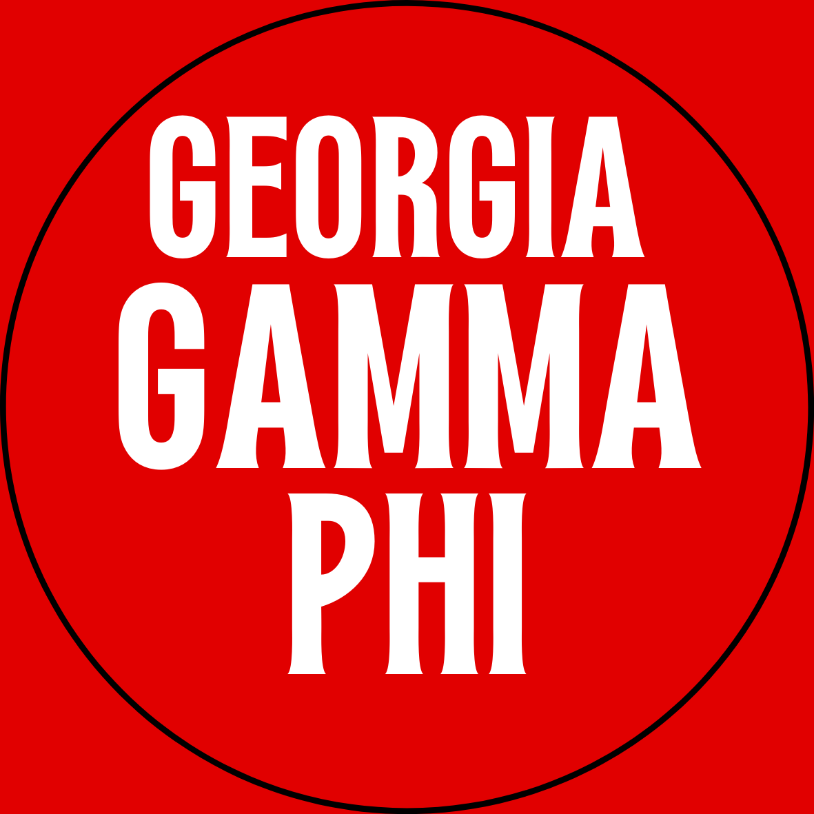 Georgia Sorority Sticker- 2 Pack