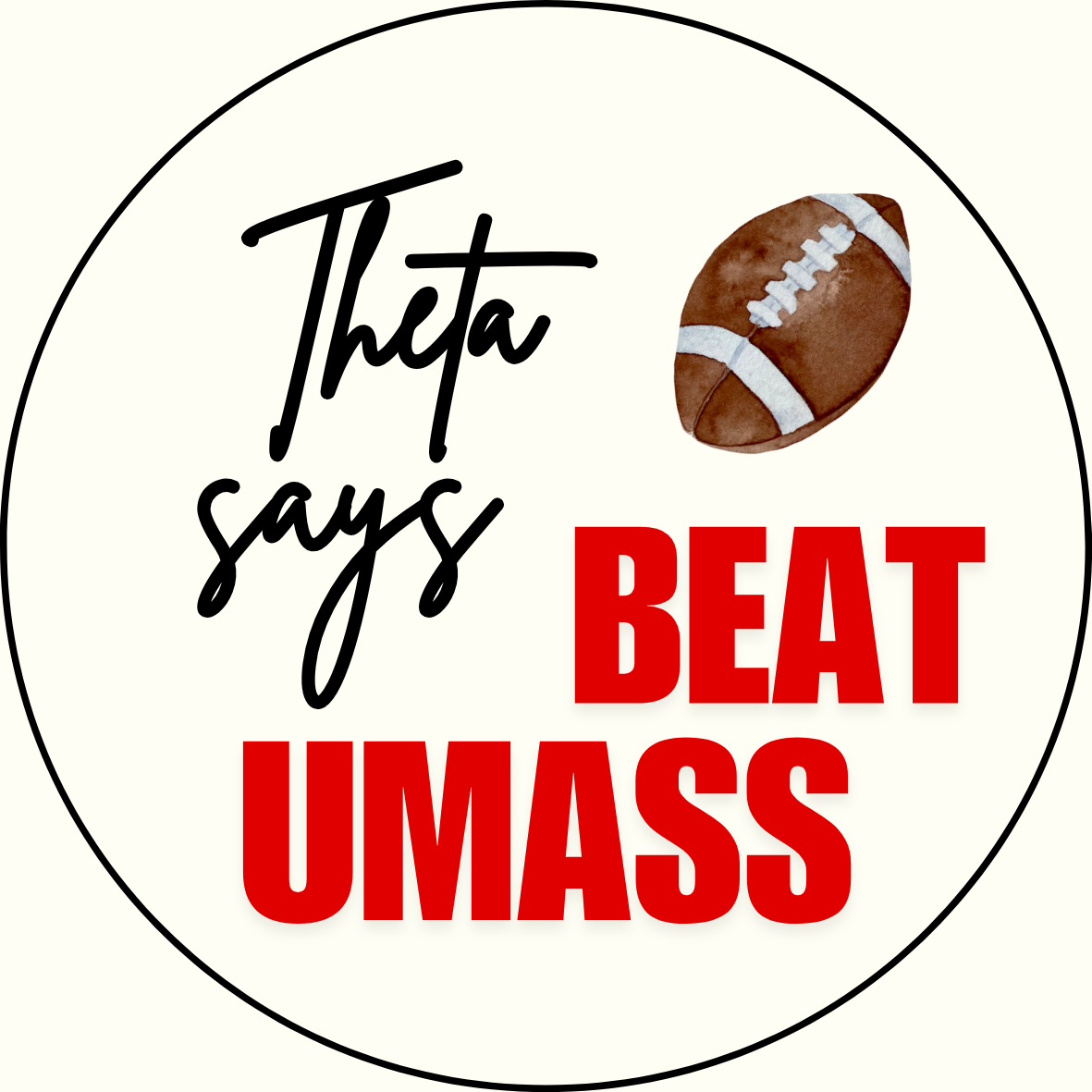 UGA vs. UMass "Beat UMass" Sorority Sticker - 2 Pack