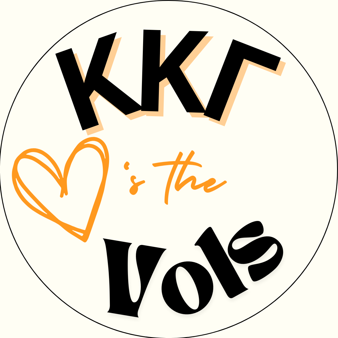 UTK "Loves the Vols" Sorority Sticker- 2 Pack