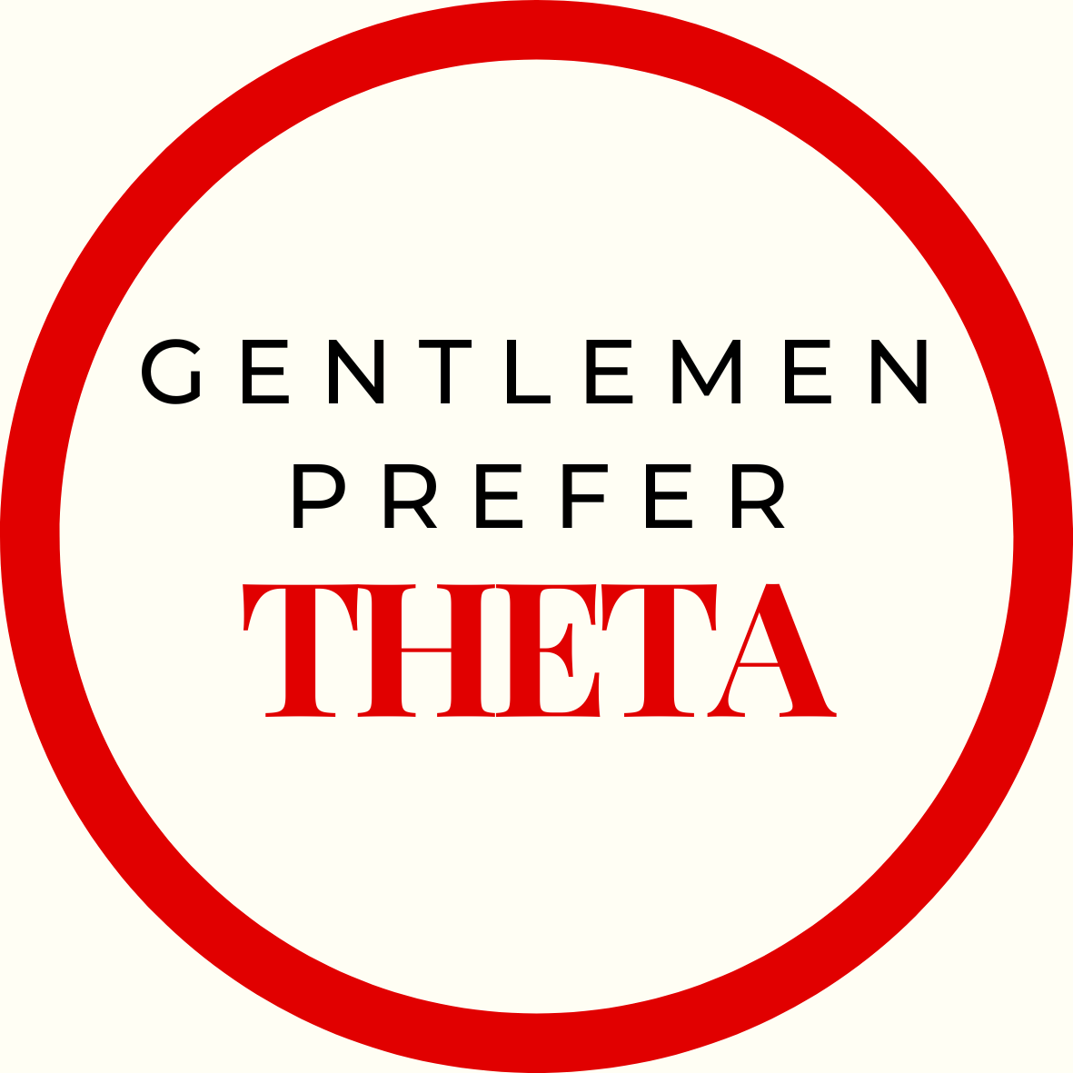 Gentlemen Prefer Block Sorority Button