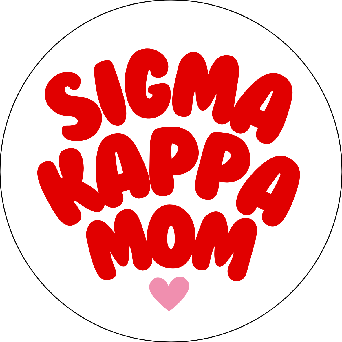 UGA Sorority Mom Bubble Sticker- 2 Pack