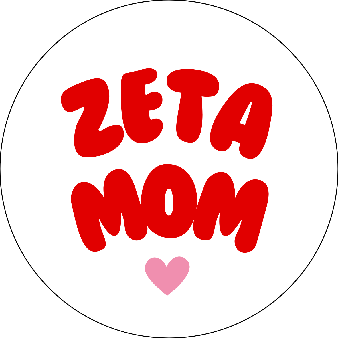 UGA Sorority Mom Bubble Sticker- 2 Pack