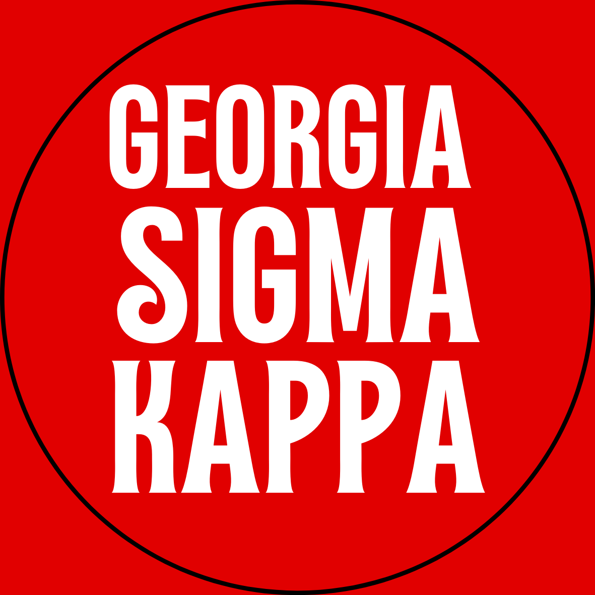 Georgia Sorority Sticker- 2 Pack