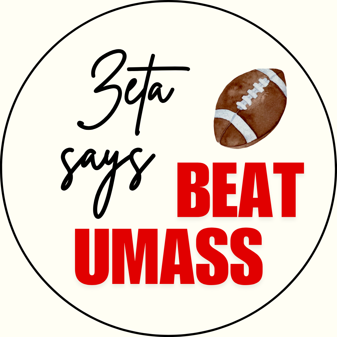 UGA vs. UMass "Beat UMass" Sorority Sticker - 2 Pack