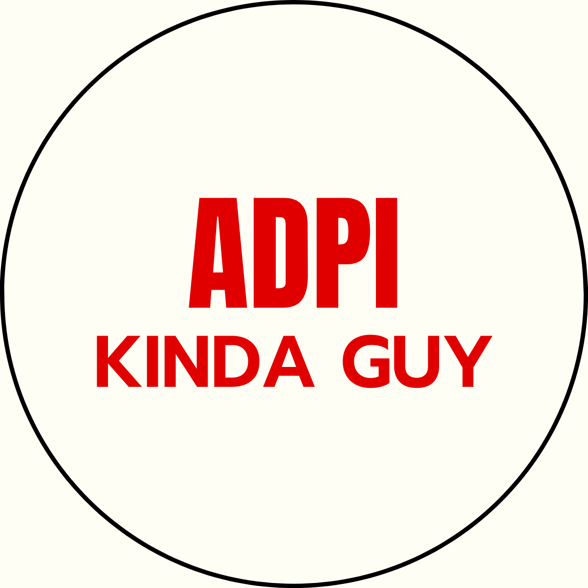 "Kinda Guy" Sorority Sticker- 2 Pack