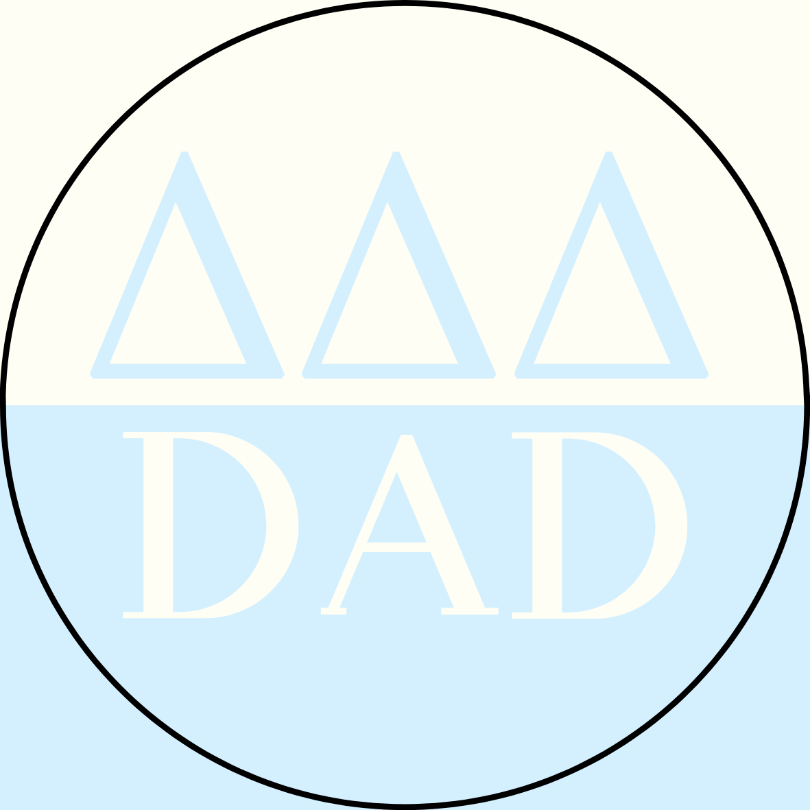Color Block Sorority Dad Sticker- 2 Pack