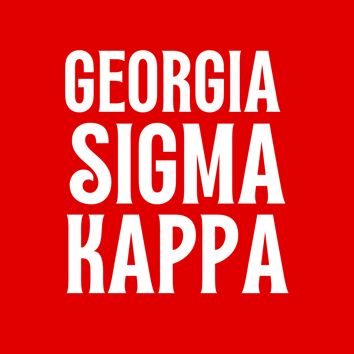 Georgia Sorority Sticker- 2 Pack