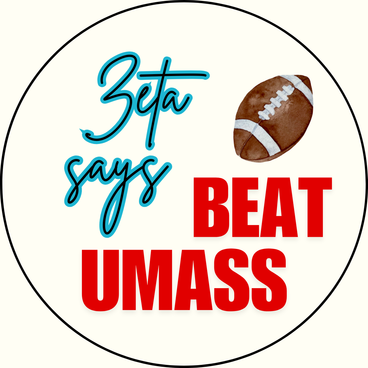 UGA vs. UMass "Beat UMass" Sorority Sticker - 2 Pack