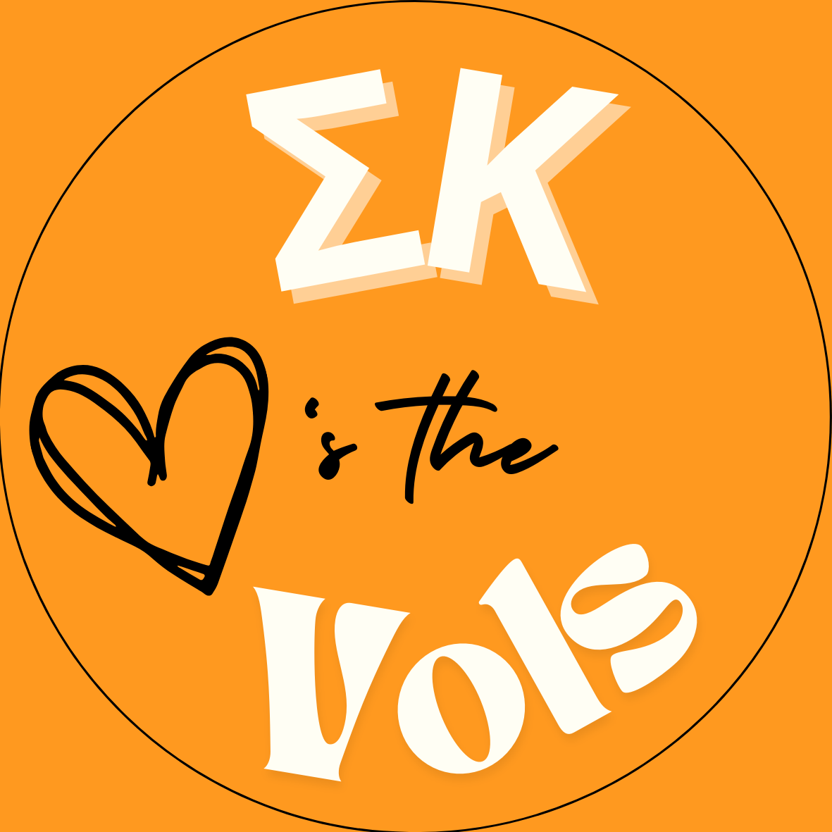 UTK "Loves the Vols" Sorority Sticker- 2 Pack