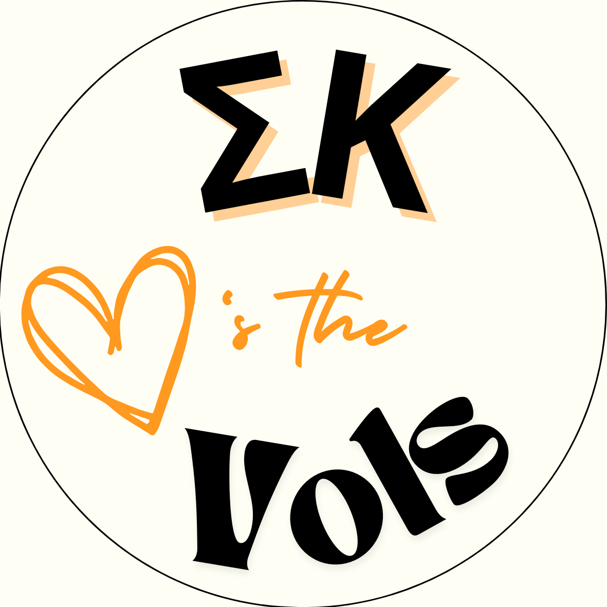 UTK "Loves the Vols" Sorority Sticker- 2 Pack