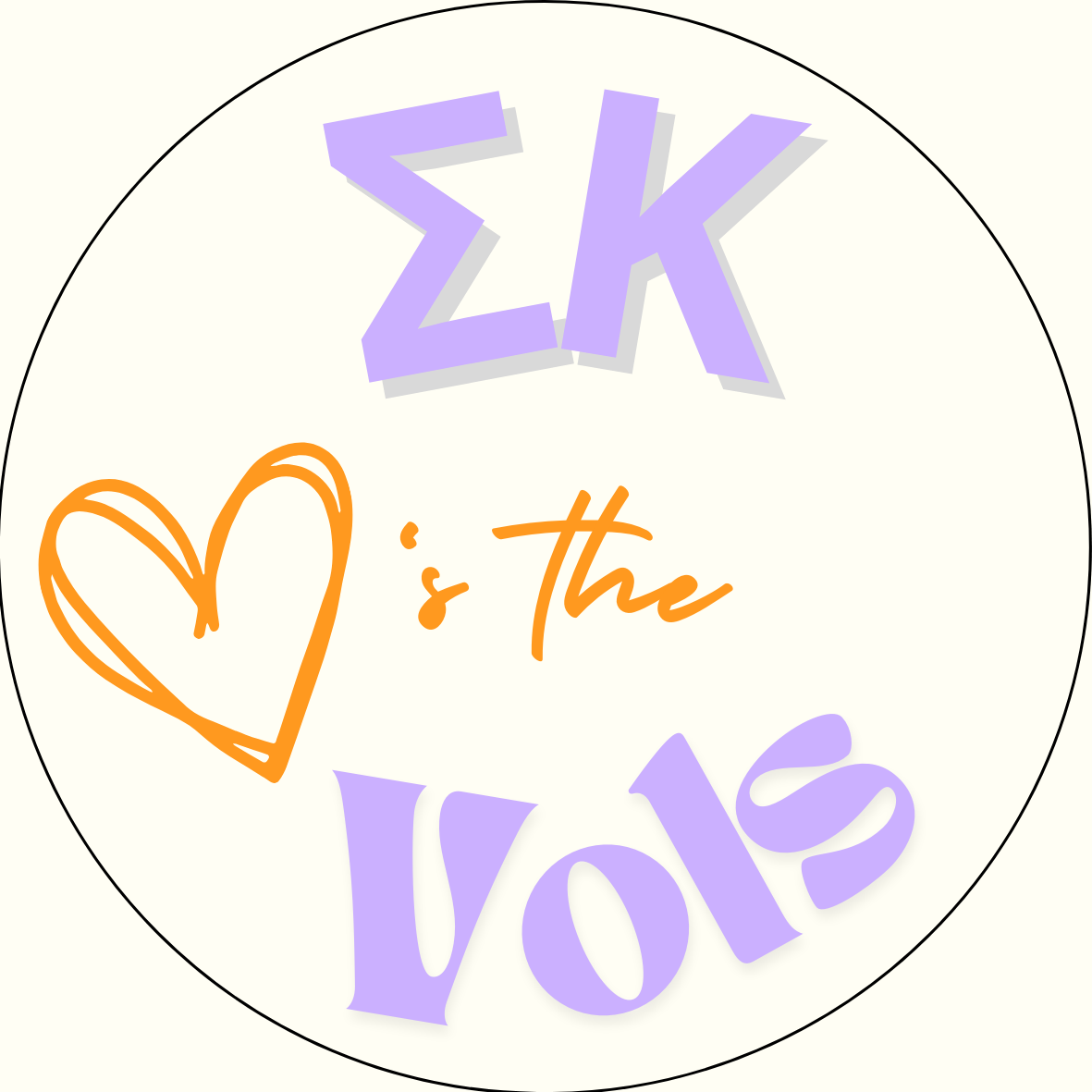 UTK "Loves the Vols" Sorority Sticker- 2 Pack