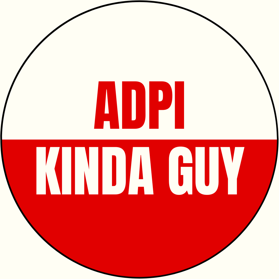 "Kinda Guy" Sorority Sticker- 2 Pack