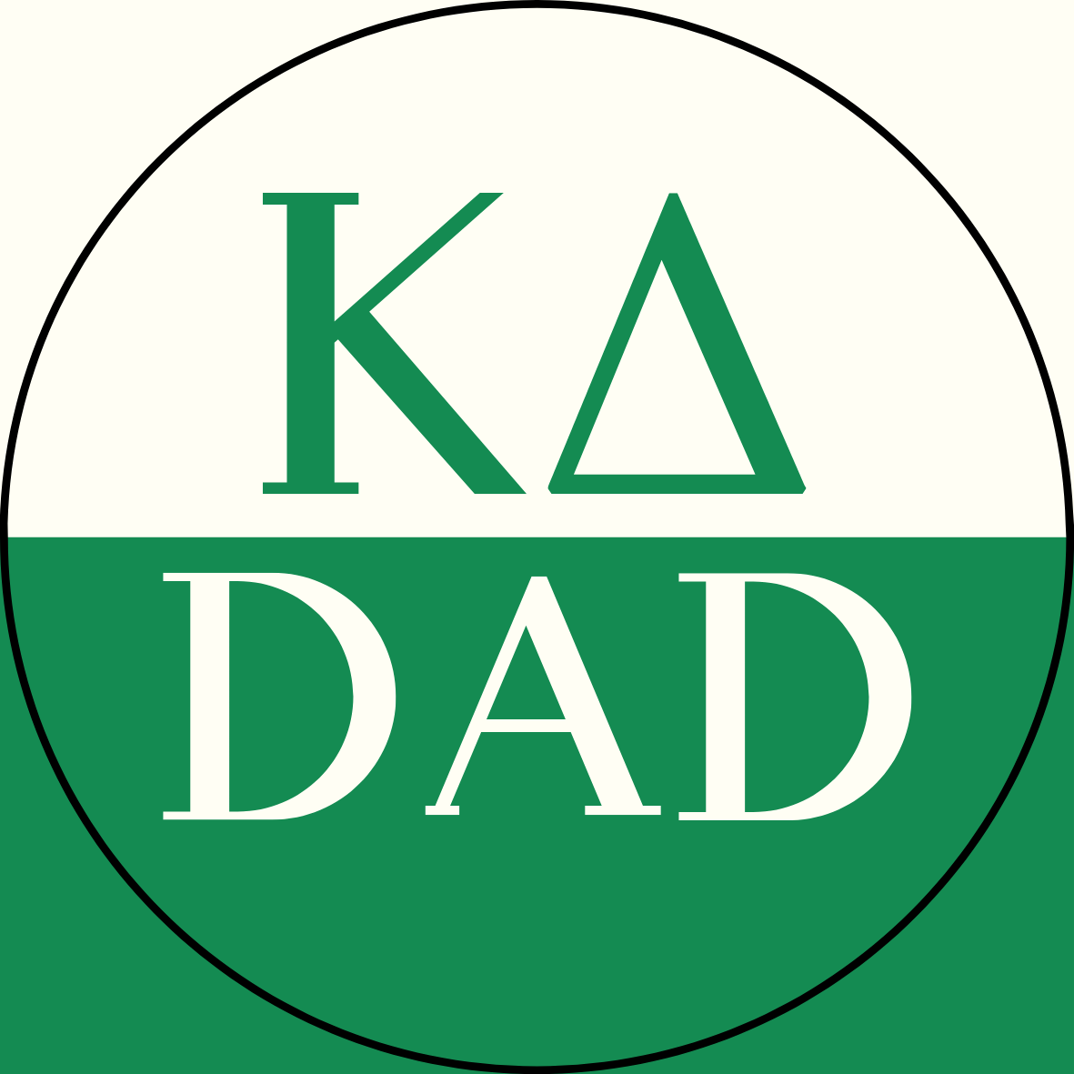 Color Block Sorority Dad Sticker- 2 Pack