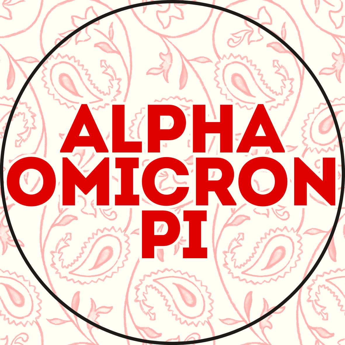 Paisley Sorority Sticker- 2 Pack