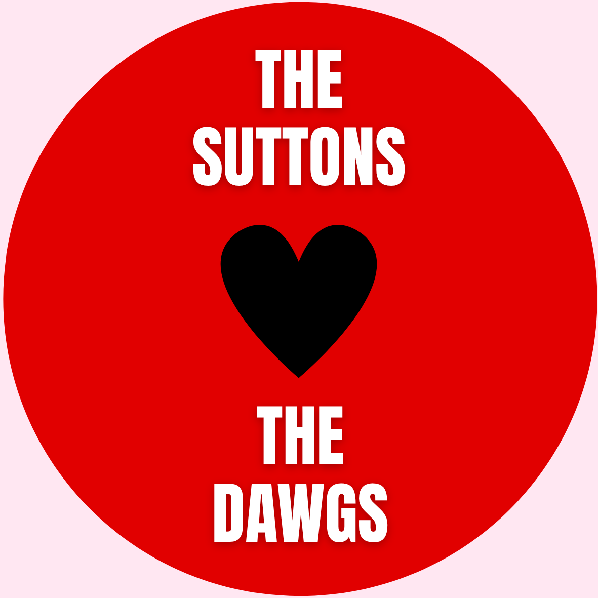 Wedding Sticker Customs (Heart the Dawgs)