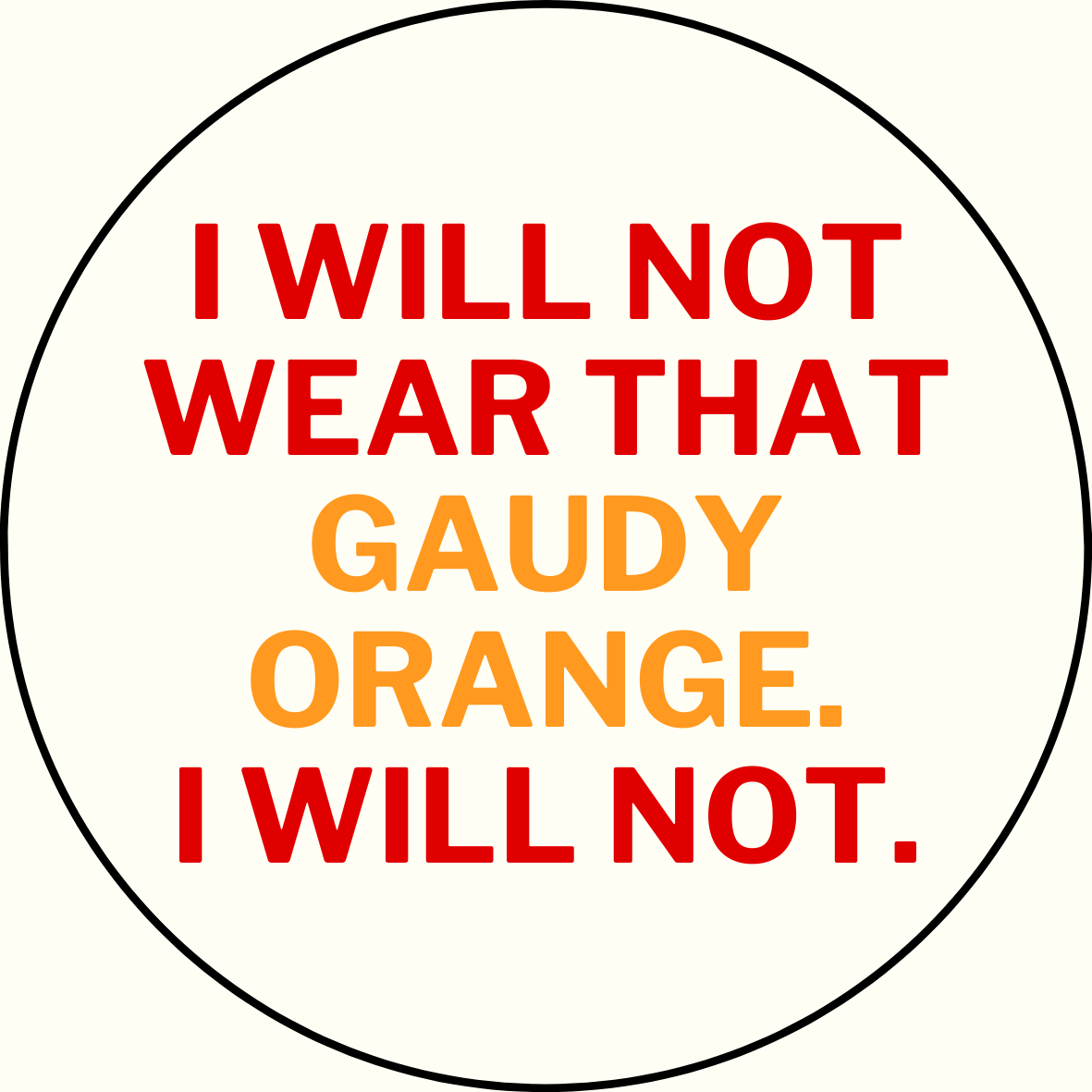 UGA vs. Tennessee "Gaudy Orange" Rivalry Sticker- 2 Pack