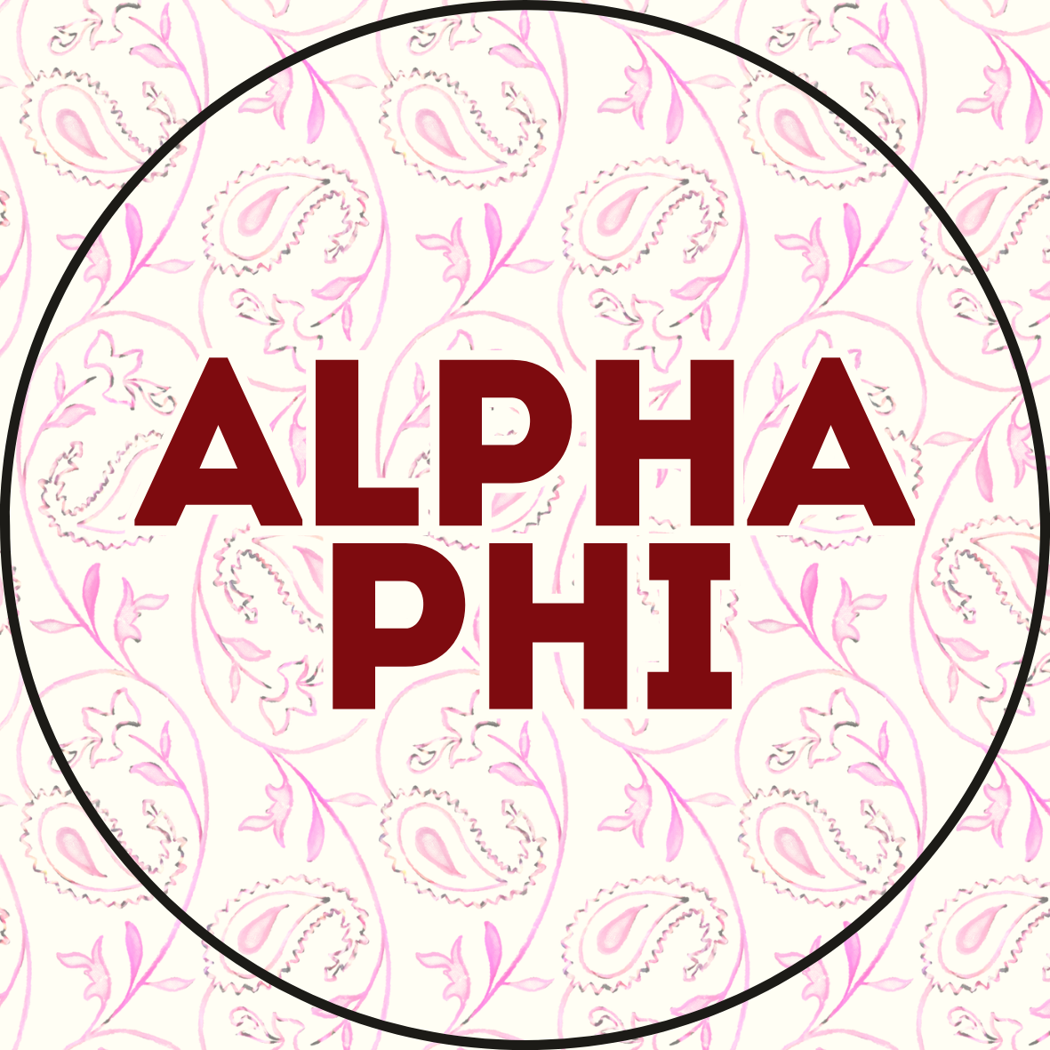 Paisley Sorority Sticker- 2 Pack