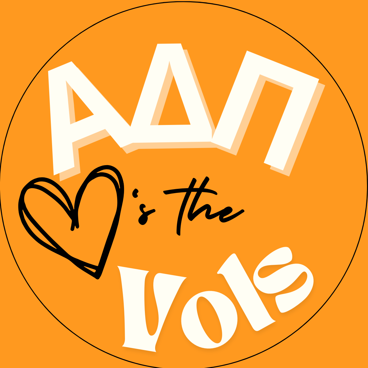 UTK "Loves the Vols" Sorority Sticker- 2 Pack