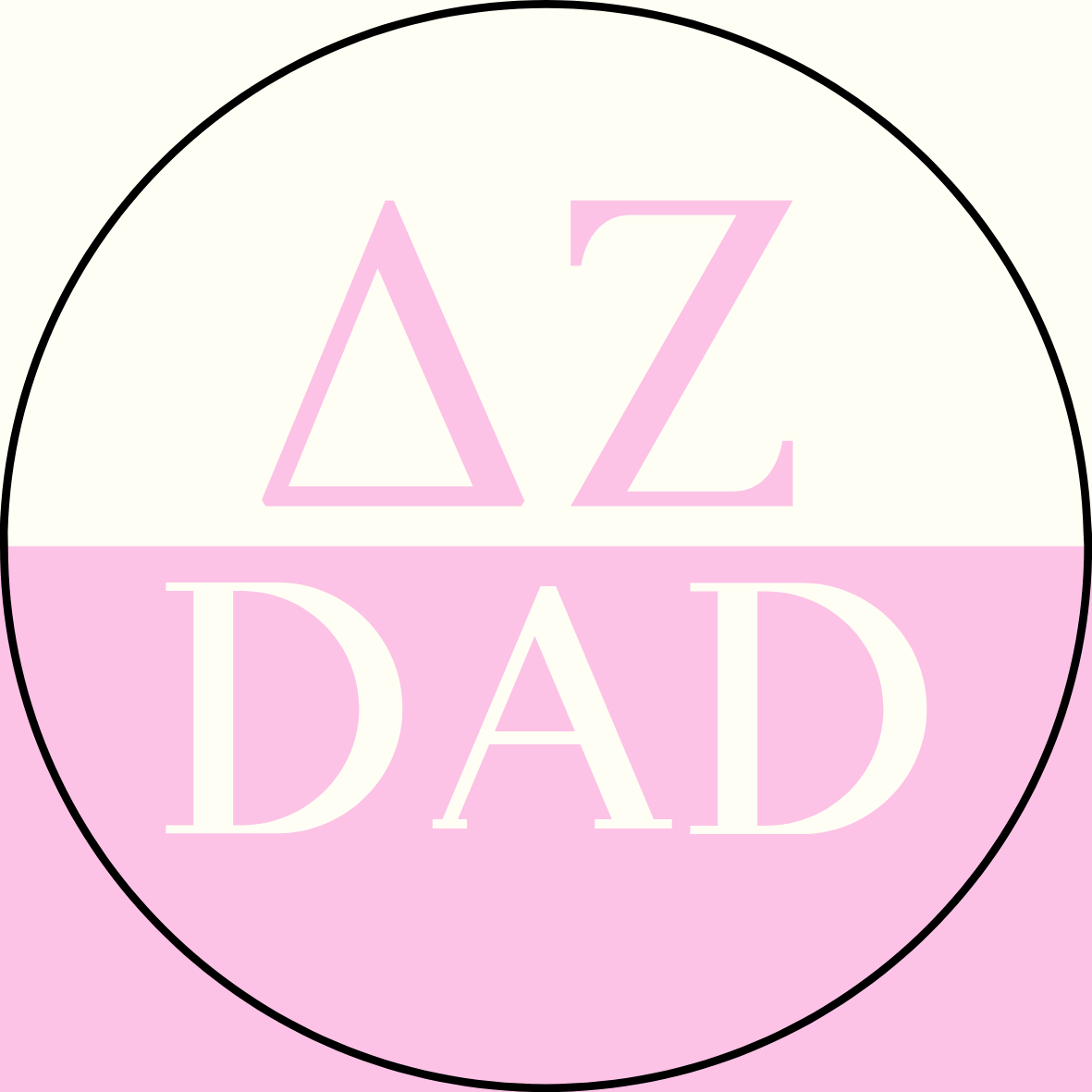 Color Block Sorority Dad Sticker- 2 Pack