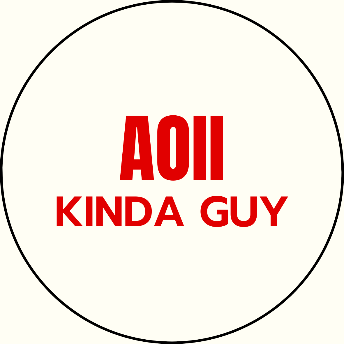 "Kinda Guy" Sorority Sticker- 2 Pack