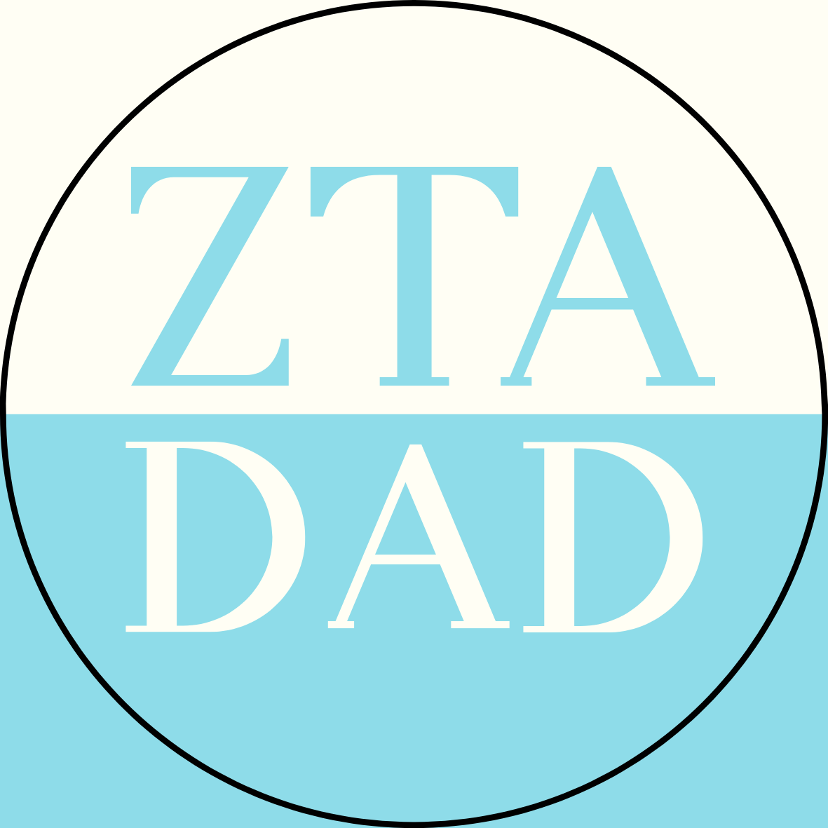 Color Block Sorority Dad Sticker- 2 Pack
