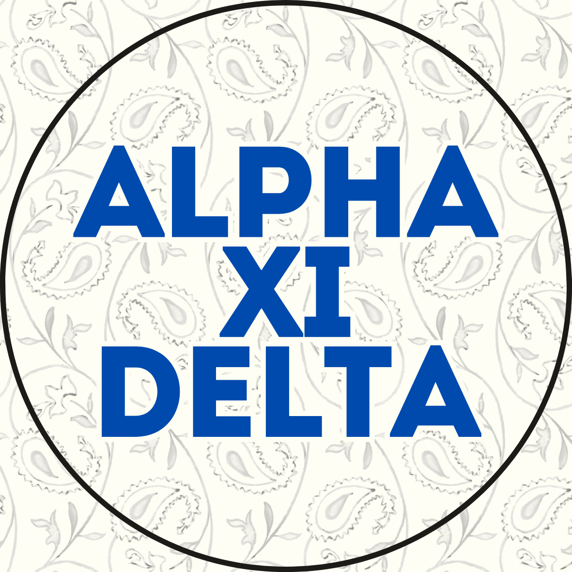 Paisley Sorority Sticker- 2 Pack