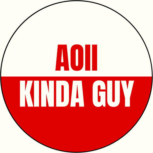 "Kinda Guy" Sorority Sticker- 2 Pack