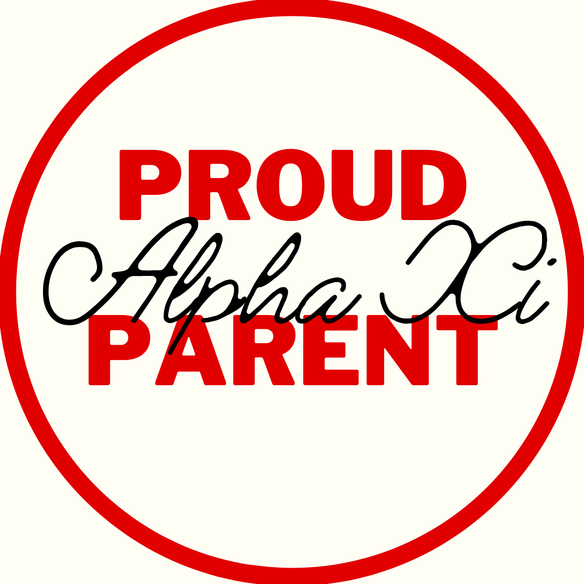 "Proud Parent" Sorority Sticker- 2 Pack