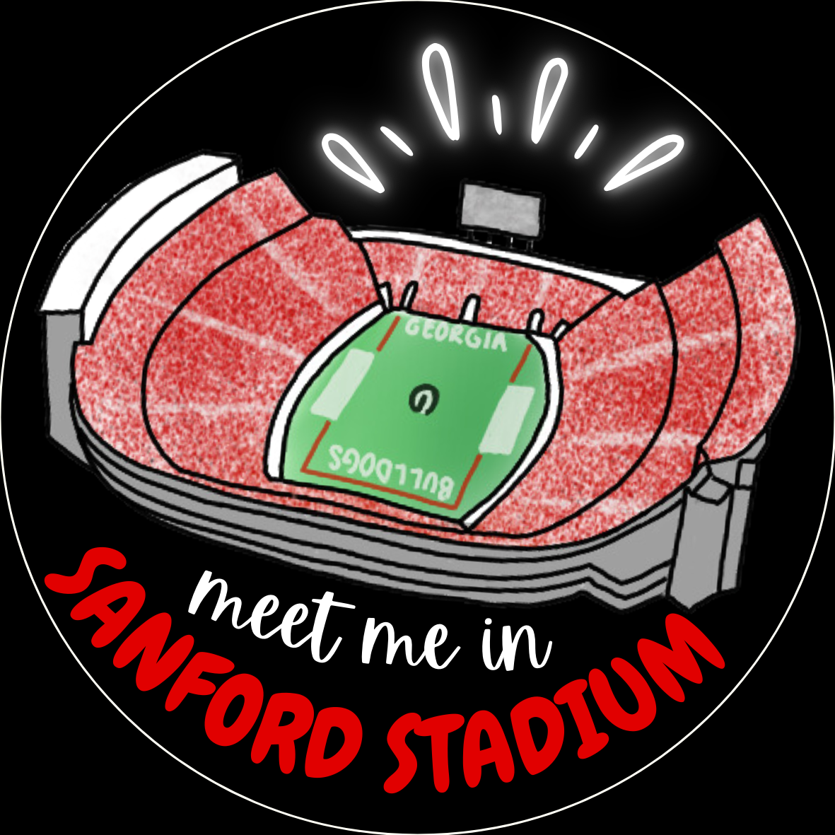 "Meet Me in Sanford" Sticker- 2 Pack