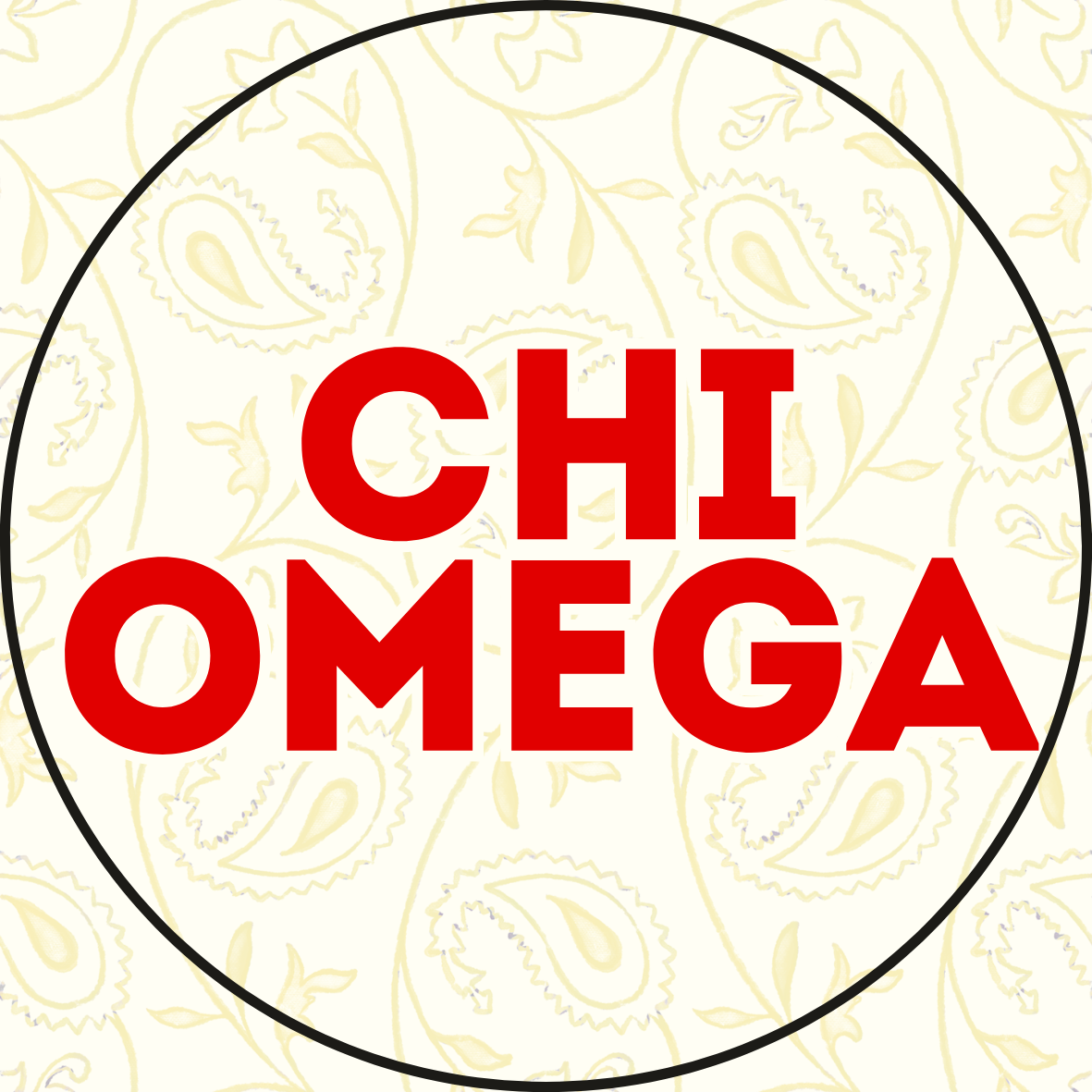 Paisley Sorority Sticker- 2 Pack