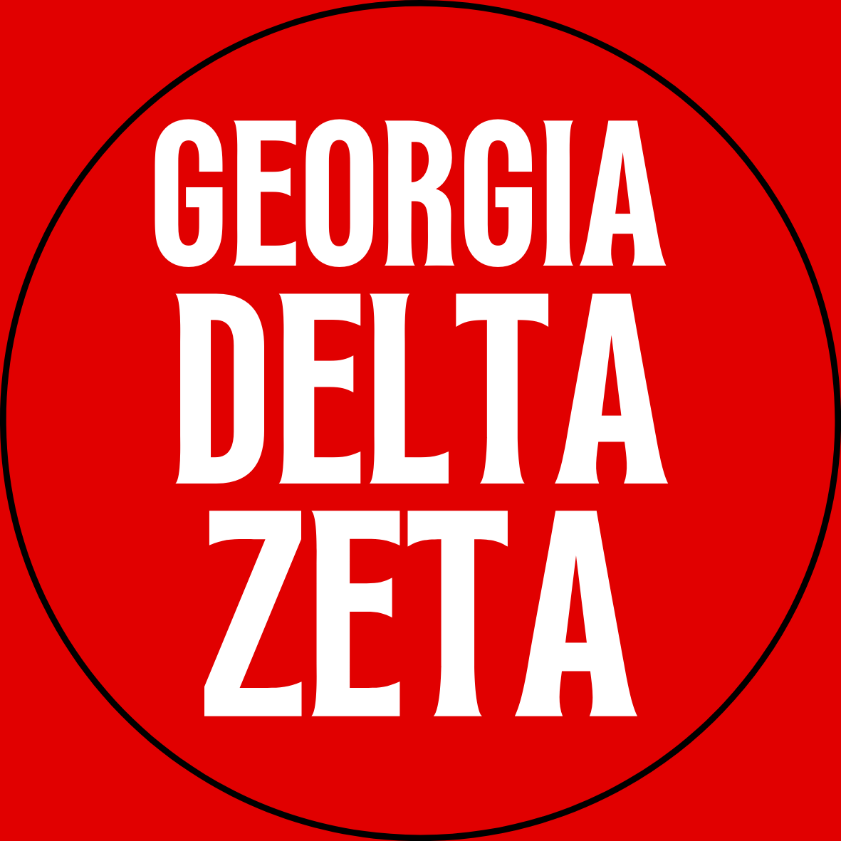 Georgia Sorority Sticker- 2 Pack